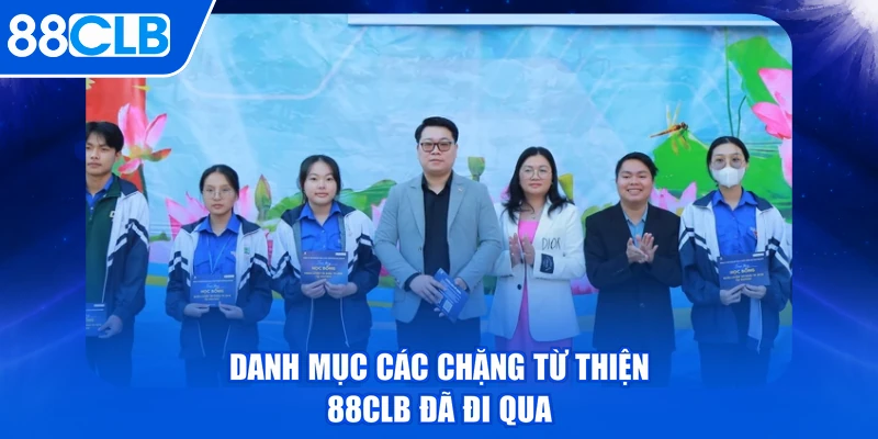Danh mục các chặng từ thiện 88CLB đã đi qua