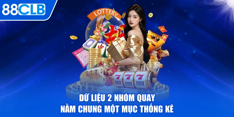 Dữ liệu 2 nhóm quay nằm chung một mục thống kê